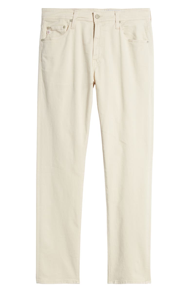 AG Everett Slim Straight Leg Jeans, Alternate, color, 1 Year Ivory Cream