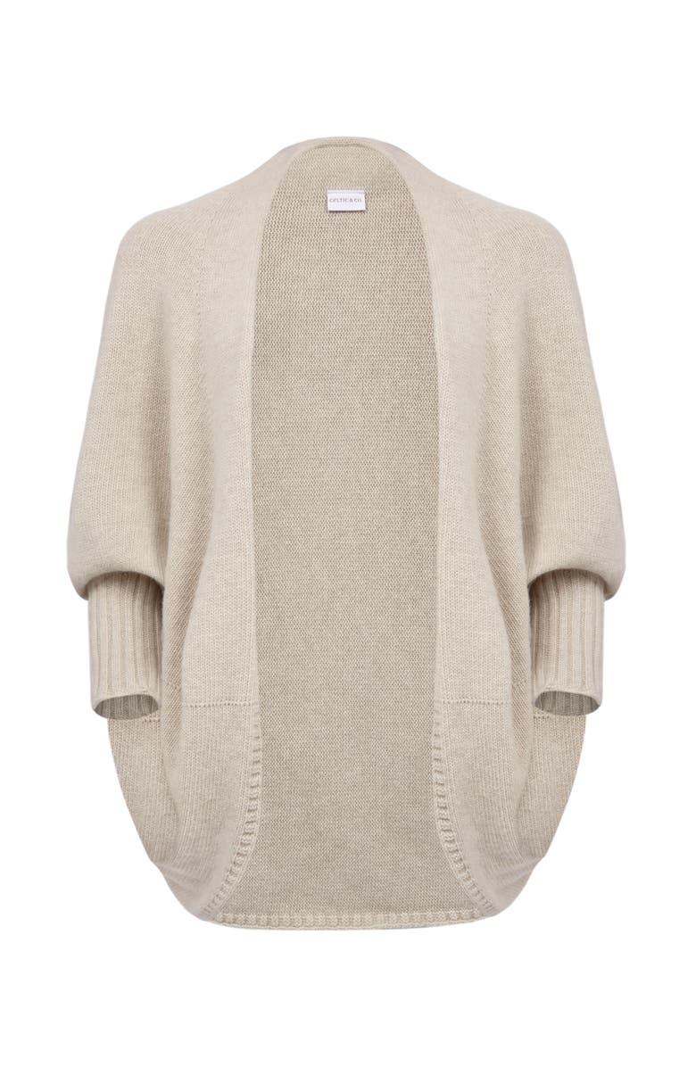 Celtic & Co. British Supersoft Cocoon Cardigan, Alternate, color, Oatmeal