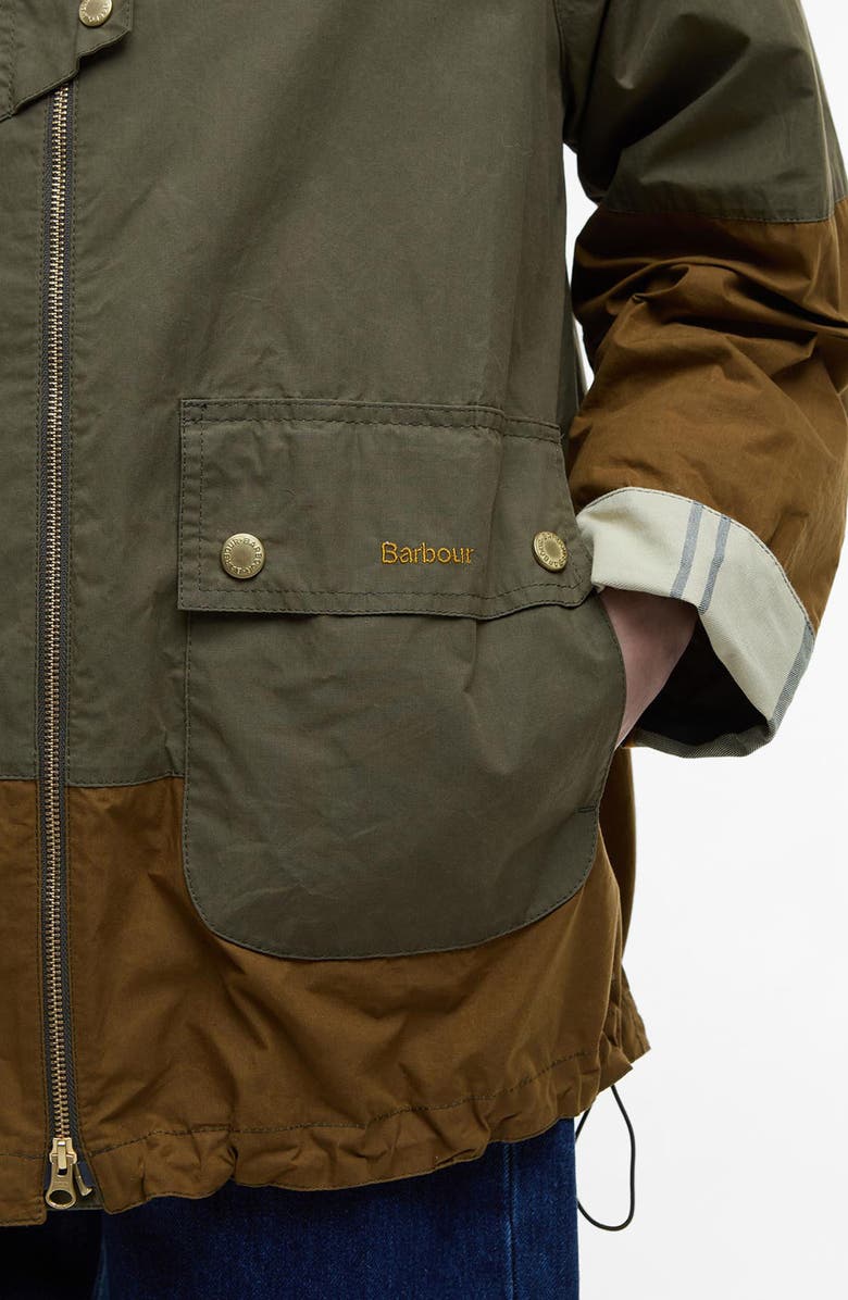 Barbour Hayley Colorblock Showerproof Hooded Jacket, Alternate, color, 