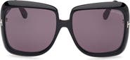 TOM FORD Lorelai 59mm Square Sunglasses