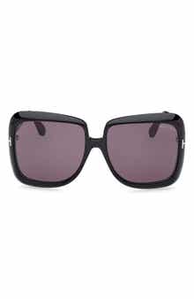 TOM FORD Lorelai 59mm Square Sunglasses