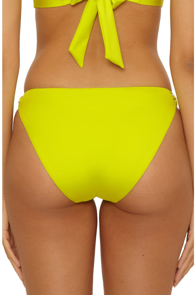 Triumph Braided Side Ribbed Hipster Bikini Bottoms, Alternate, color, SUN GLOW