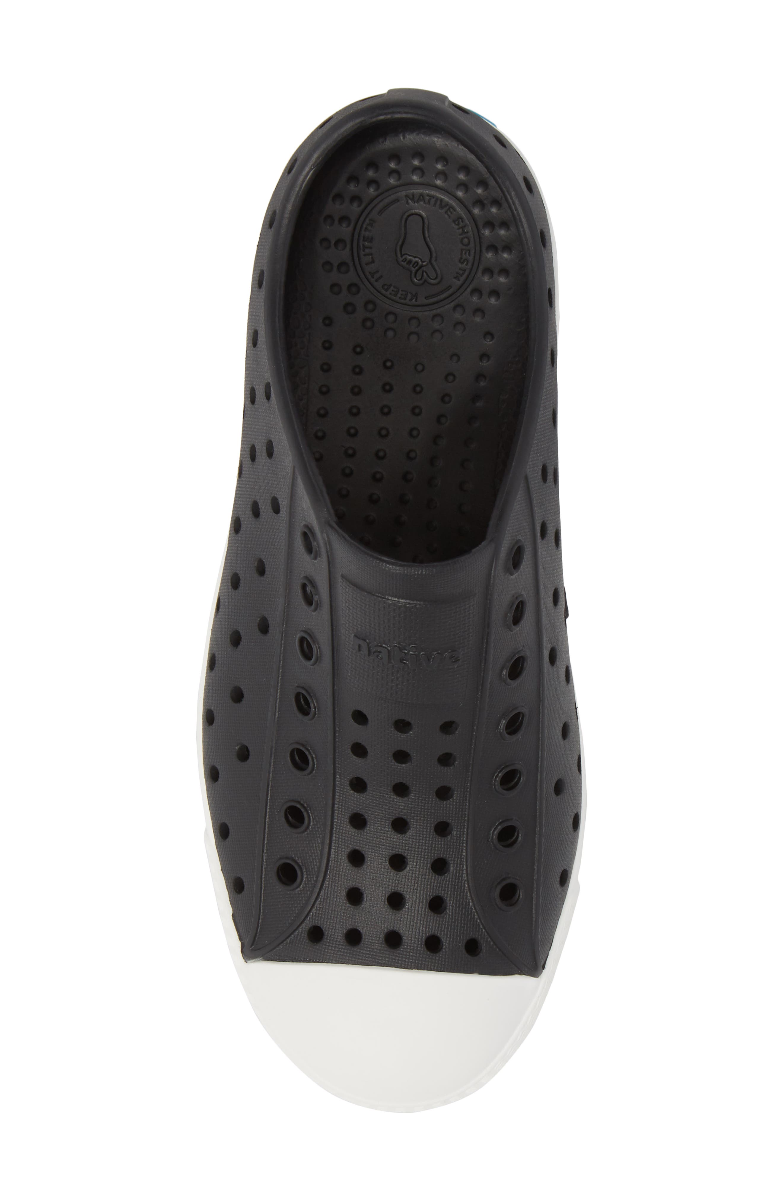 Kids' Jefferson Water Friendly Slip-On Sneaker, Alternate, color, JIFFY BLACK/ SHELL WHITE