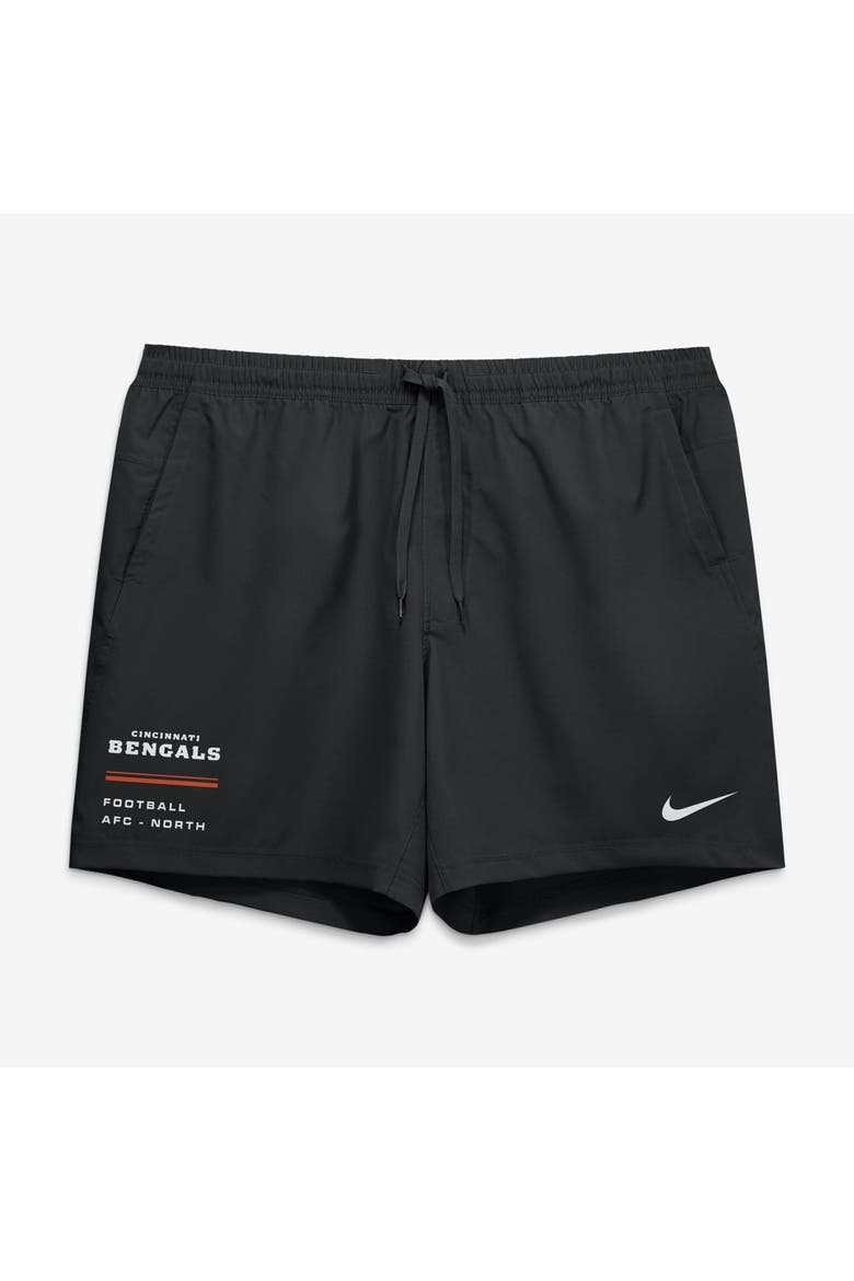 Men's Nike Black Cincinnati Bengals Form Dri-FIT Shorts, Alternate, color, Black