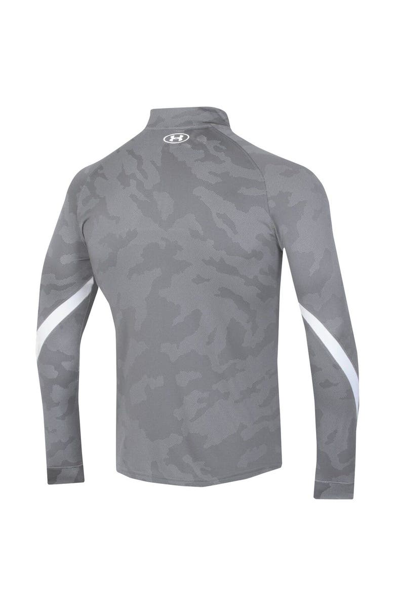 Under Armour Men's Under Armour Steel Texas Tech Red Raiders Game Day Camo Raglan Quarter-Zip Top, Alternate, color, Steel