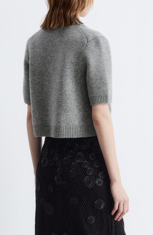 & Other Stories Short Sleeve Wool Blend Cardigan In Gold