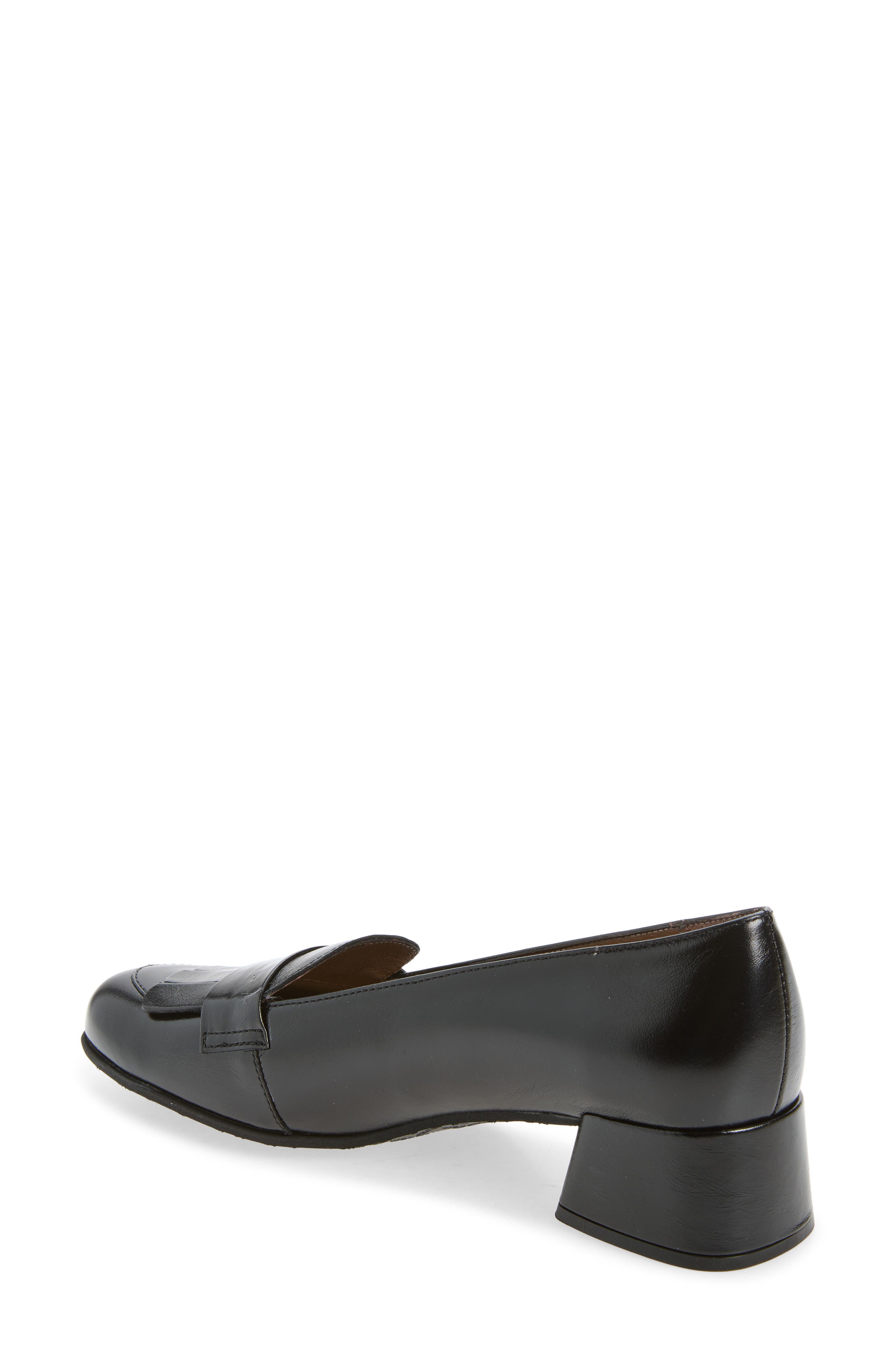 Kiltie Loafer Pump, Alternate, color, BLACK