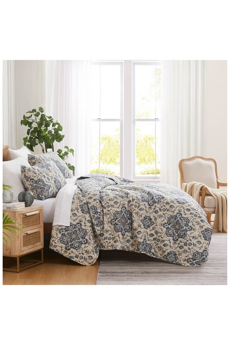 Persia Quilt & Sham Set, Alternate, color, INDIGO