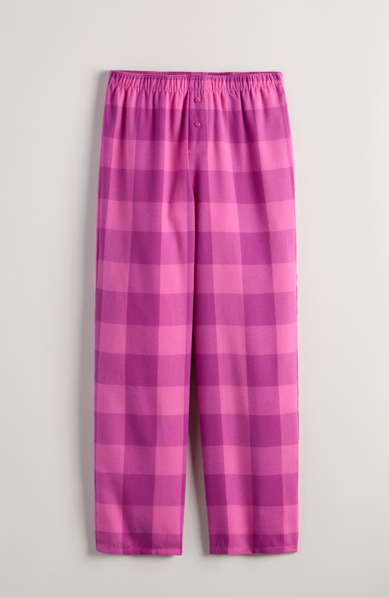 Nordstrom Kids' Boxer Pajama Pants, Main, color, Purple- Pink Sleep Plaid