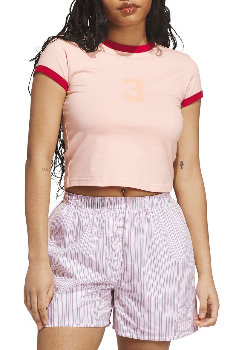 Graphic Baby Ringer Tee, Main, color, GLOW PINK