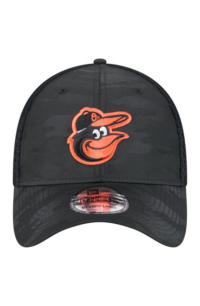 New Era Men's New Era Black Baltimore Orioles Subtle Camo 39THIRTY Flex Hat, Alternate, color, 