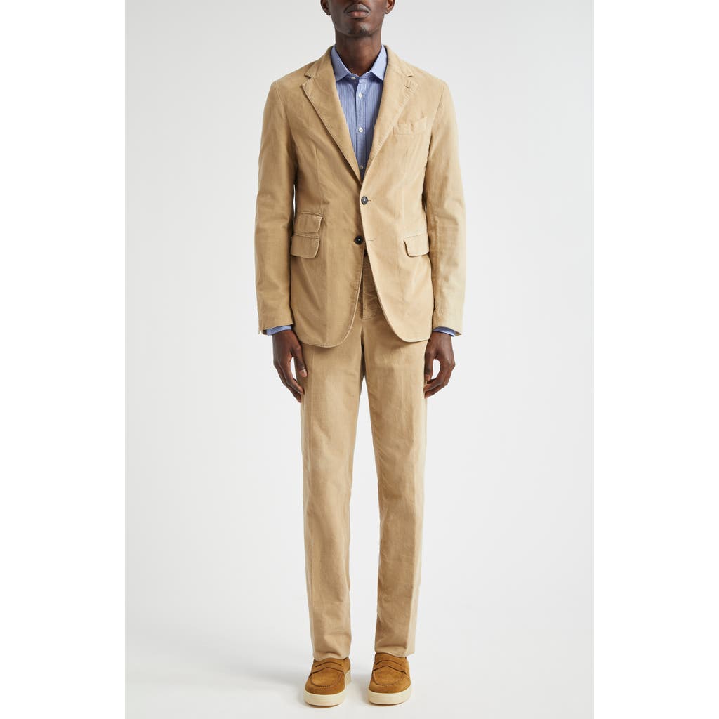 Massimo Alba Cotton Corduroy Suit in Desert  product