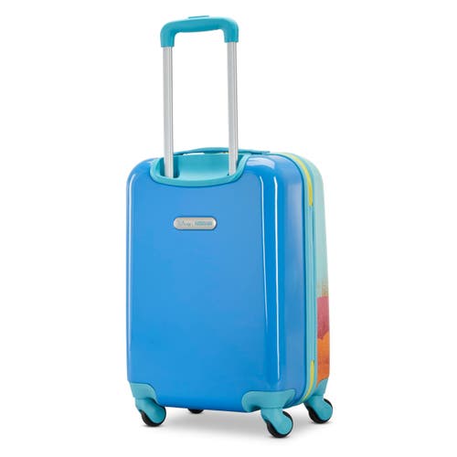 American Tourister Disney Hardside Carry On 18 Inch Luggage With Spinner Wheels In Blue