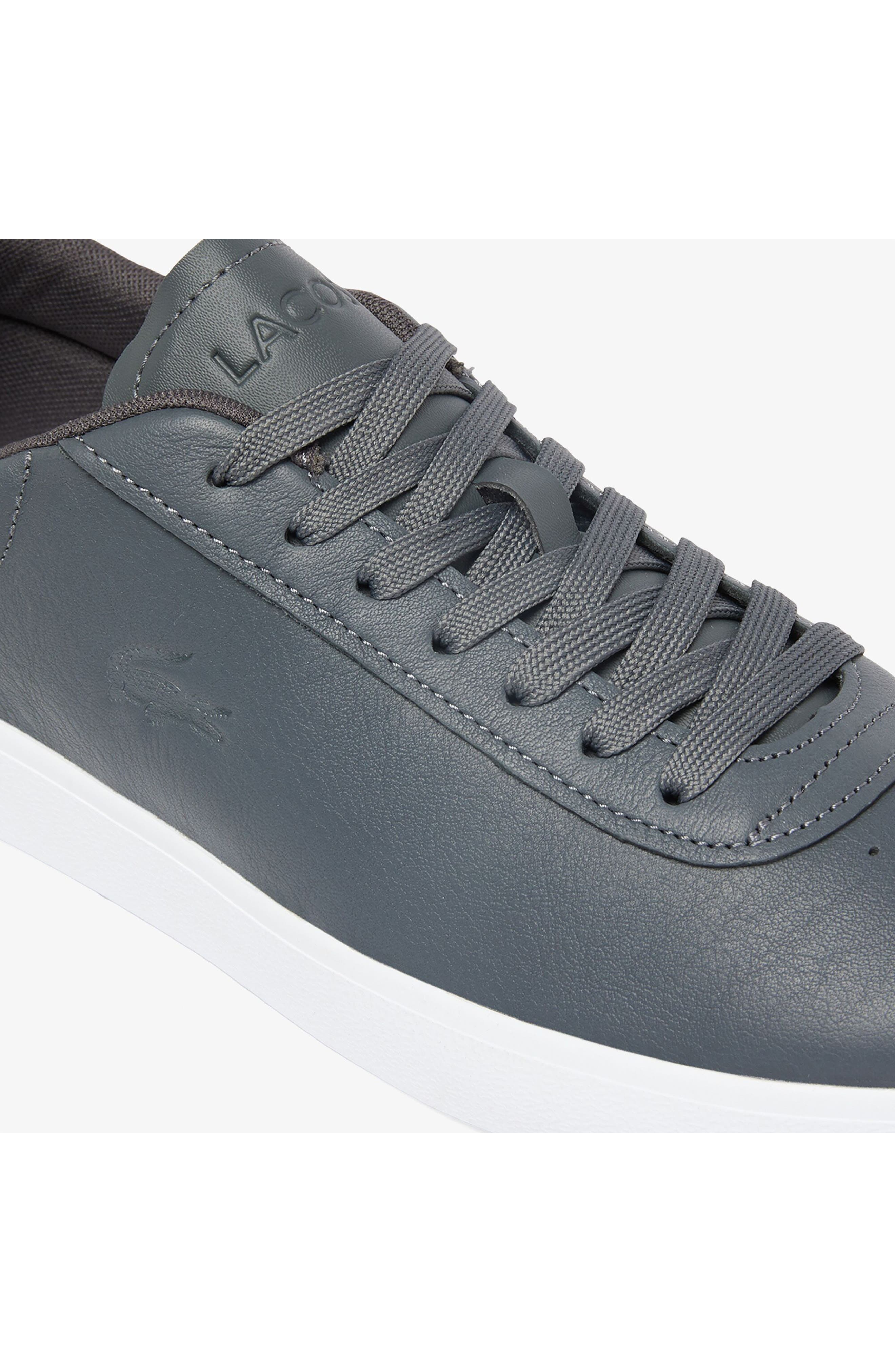 Lacoste Baseshot EVO 12 Sneaker, Alternate, color, Dark Grey/ White