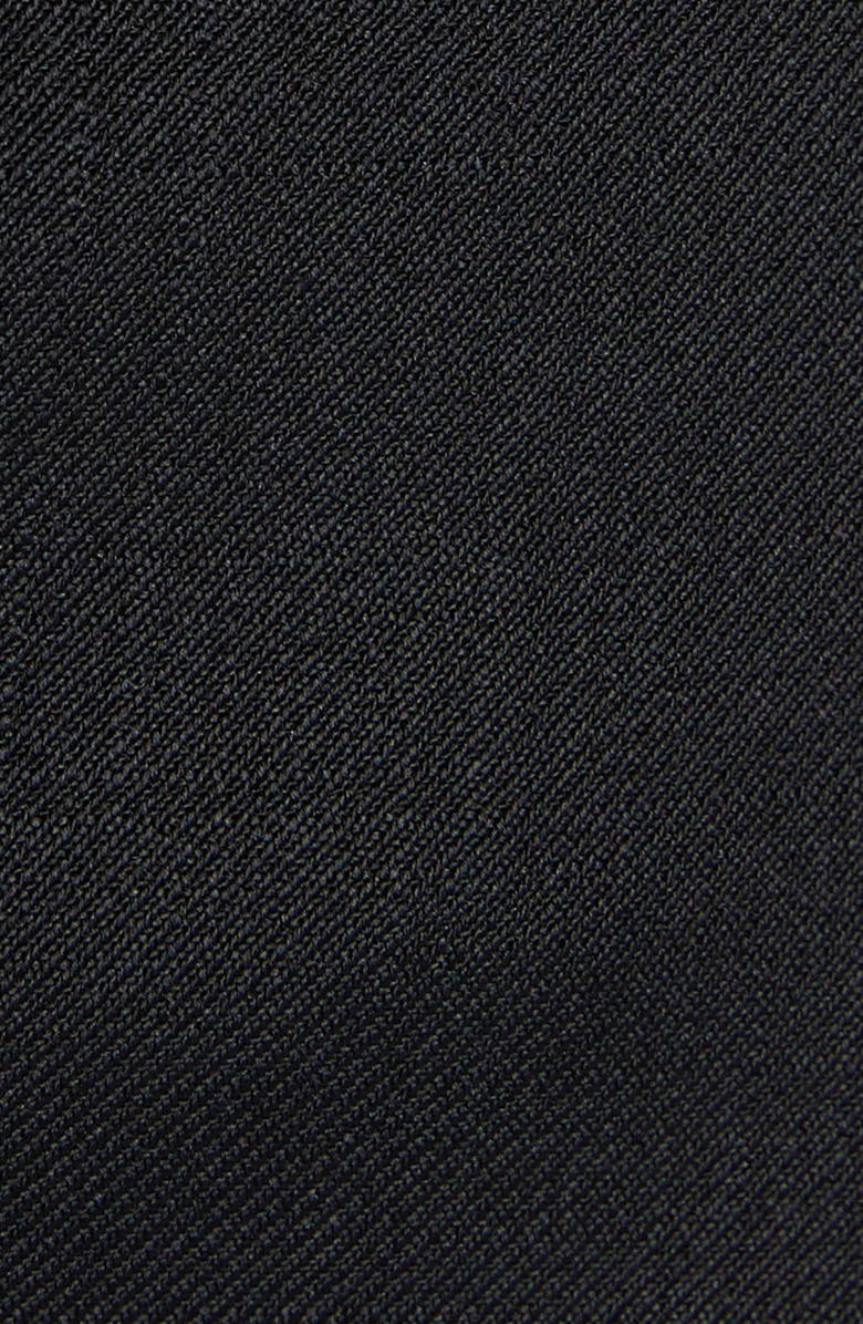 Moncler Pleat Detail Wool Wrap Skirt, Alternate, color, Black