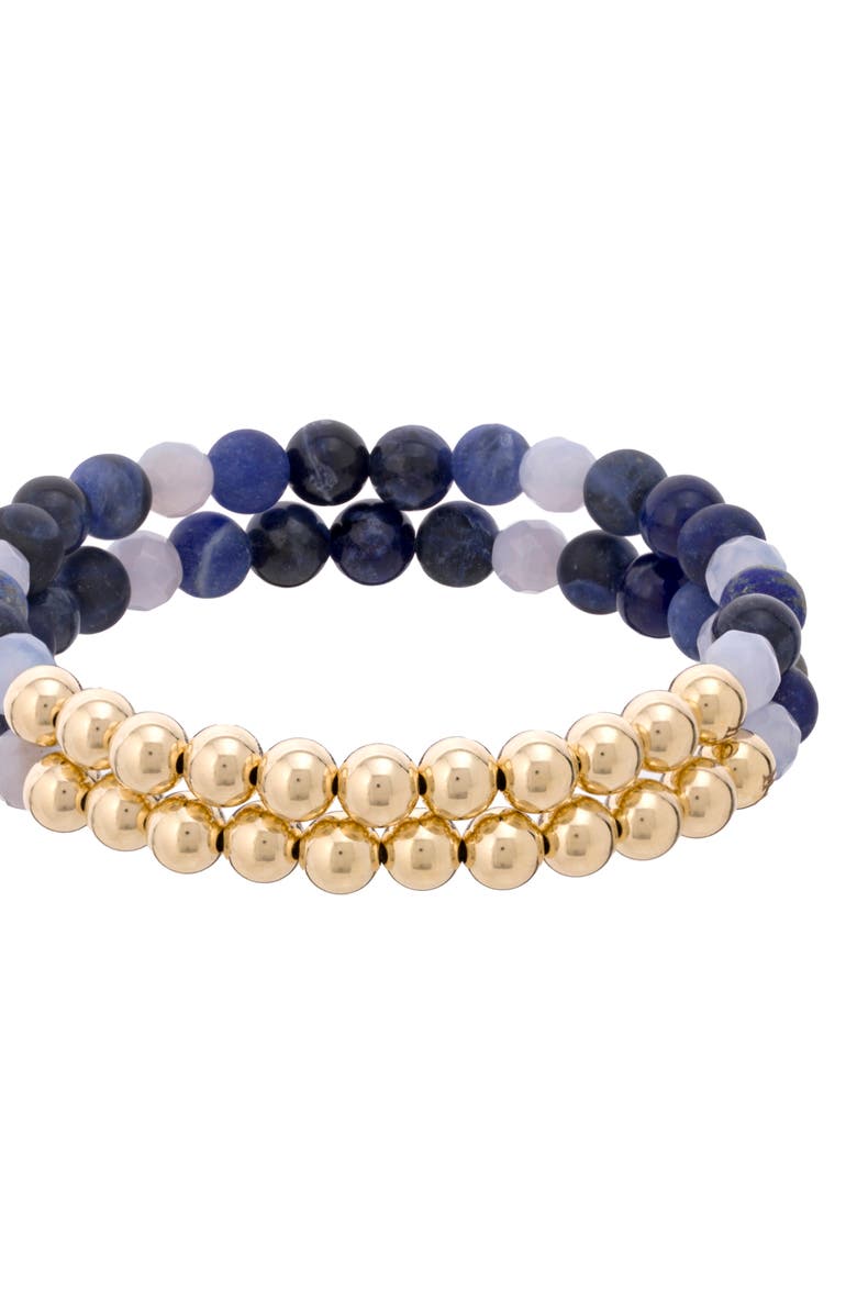 The Healer’s Collection N12 Express & Communicate Set of 2 Healer's Bracelets, Alternate, color, Yellow Gold