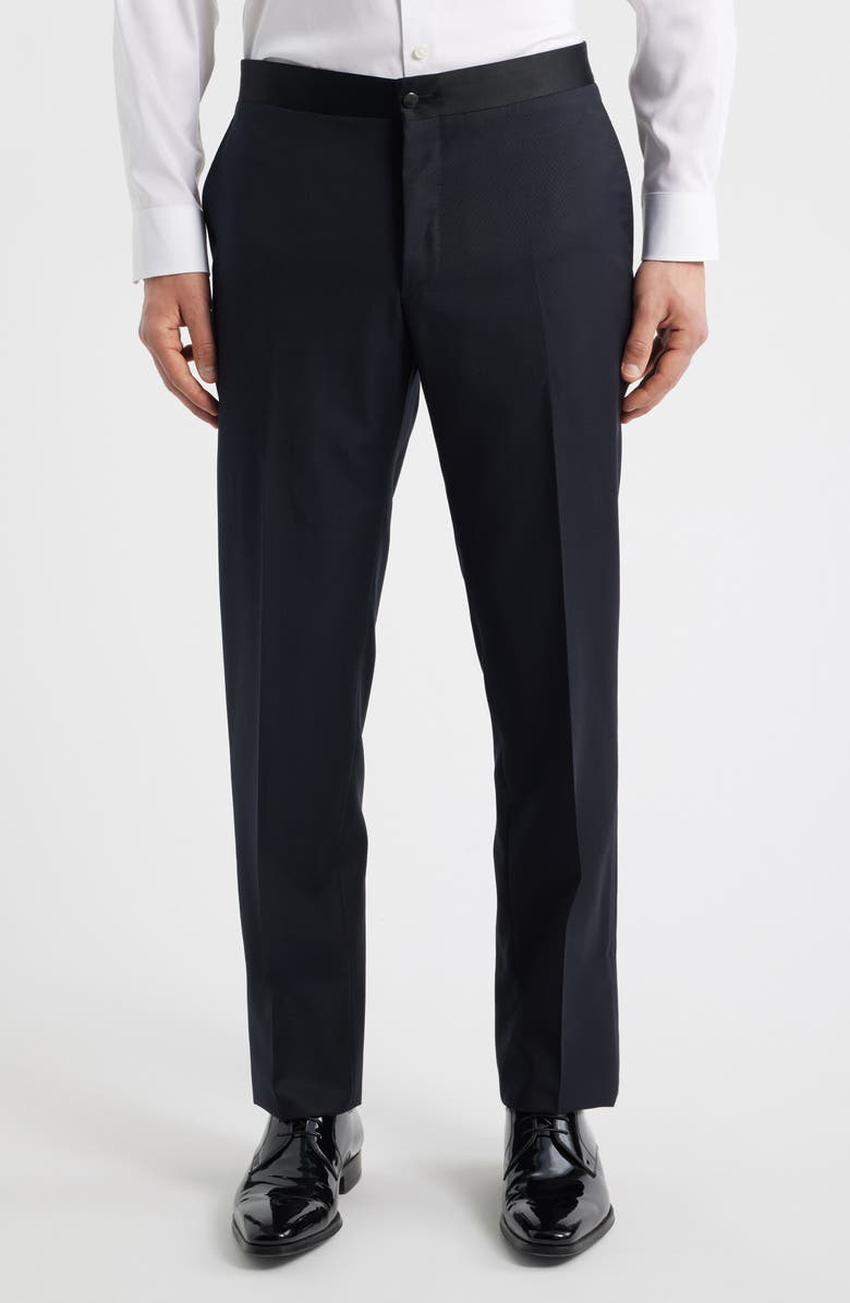 Canali Contemporary Regular Fit Navy Wool Blend Tuxedo, Alternate, color, Navy