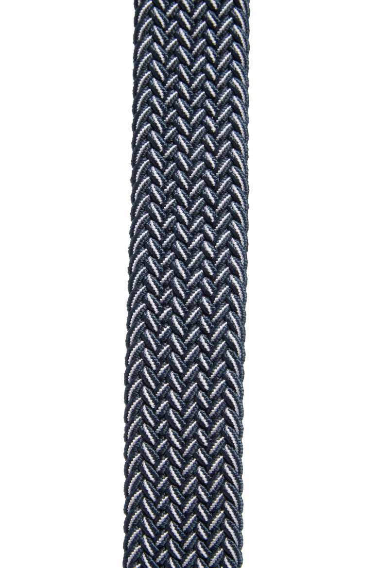 Stretch Braided Belt, Alternate, color, NAVY- GREY