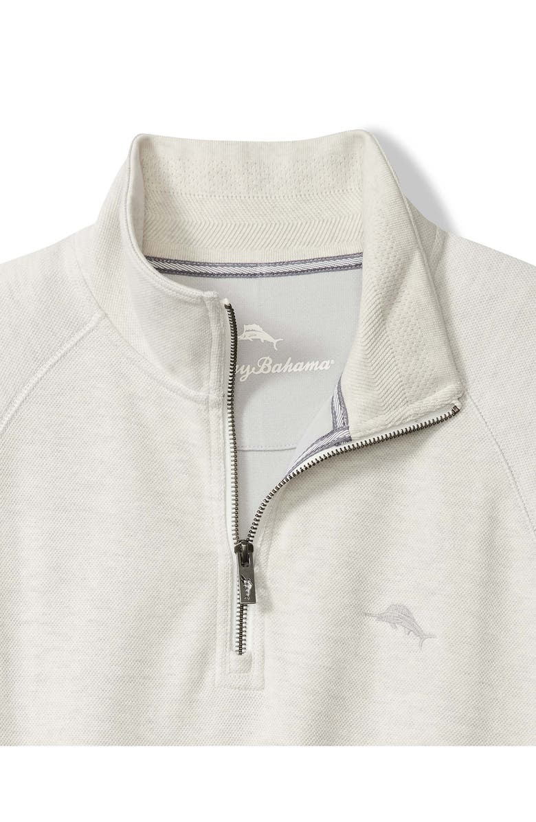 Tommy Bahama North Port Half Zip Pullover, Alternate, color, Coconut Heather