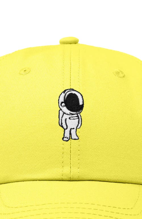 Dalix Astronaut Embroidered Space Hat In Yellow