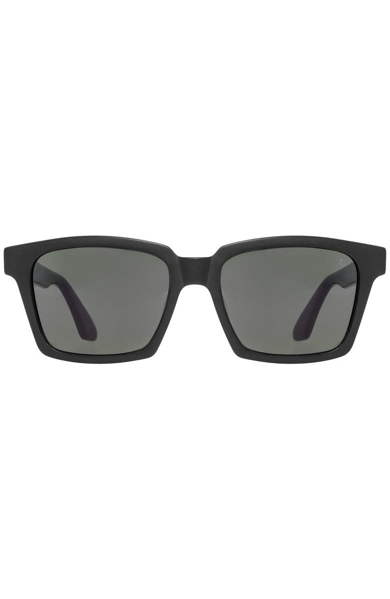 AO Eyewear Adams 52mm Square Nylon Polarized, Alternate, color, Black - Gnn