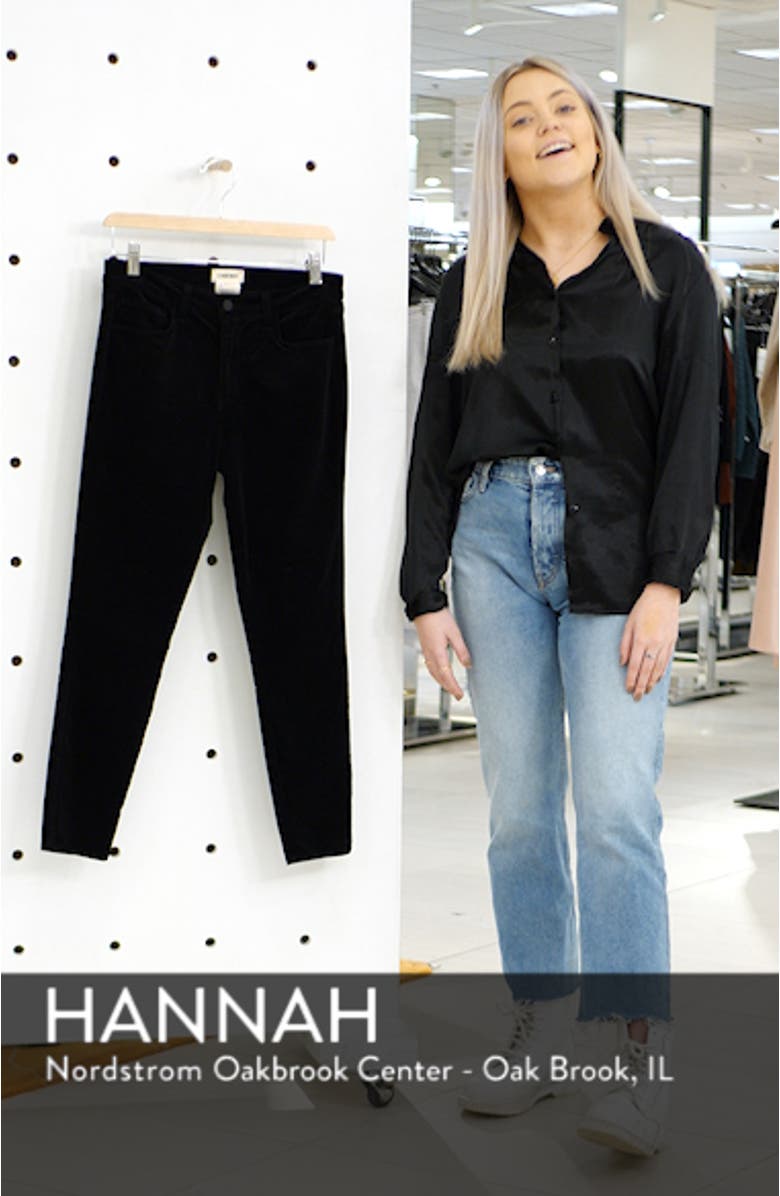 Margot Velvet Crop Skinny Jeans, sales video thumbnail