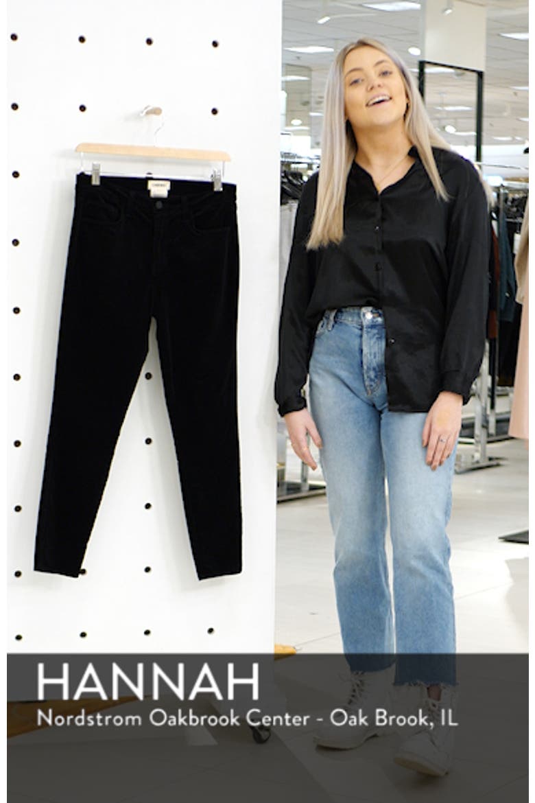 Margot Velvet Crop Skinny Jeans video