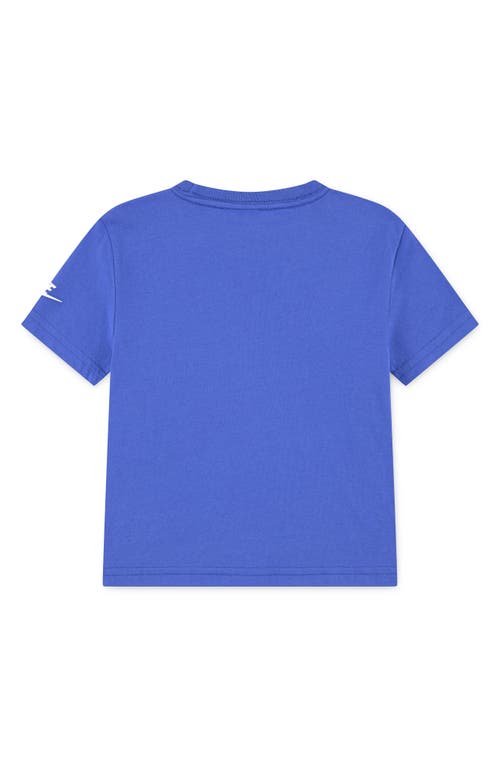 Nike Kids' Giant Varsity Logo Graphic T-shirt In Blue