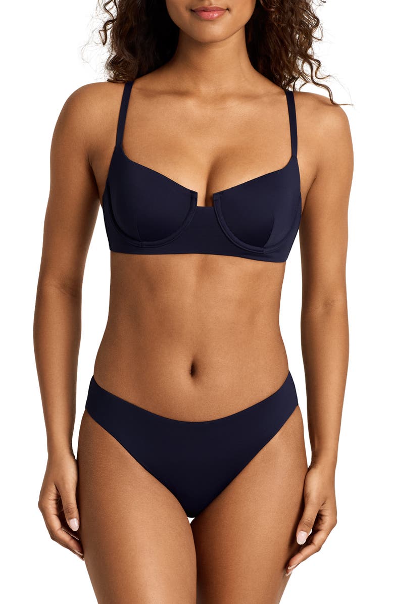 Lauren Ralph Lauren Notched Underwire Bikini Top, Alternate, color,