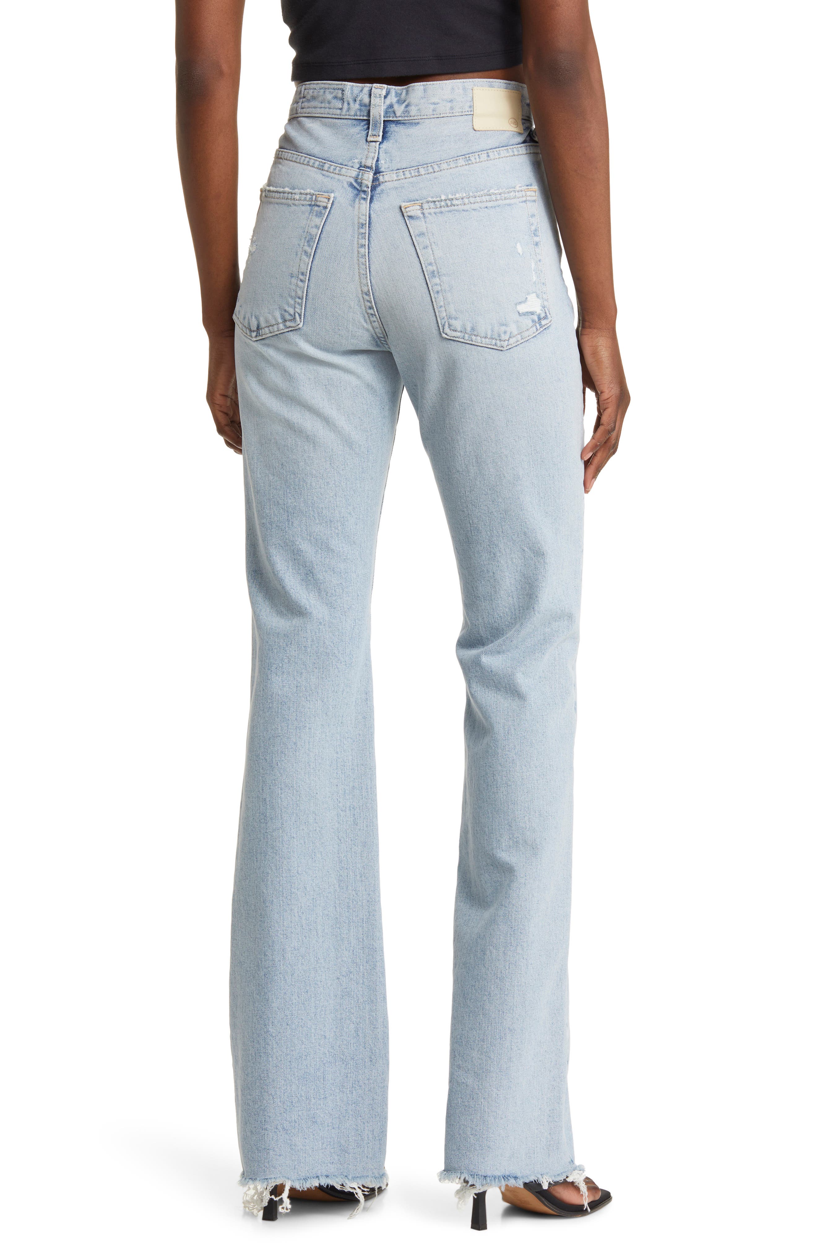 Alexxis Raw Hem High Waist Bootcut Jeans - image 2