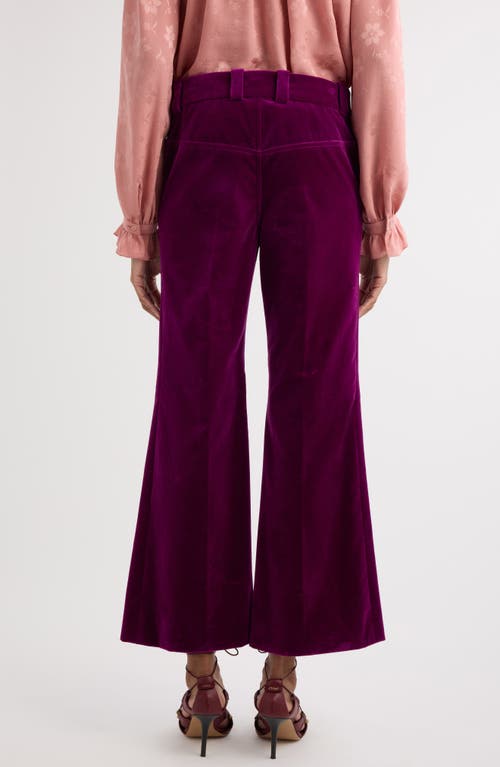 Chloé Purple Cotton Pants In Pansy Purple