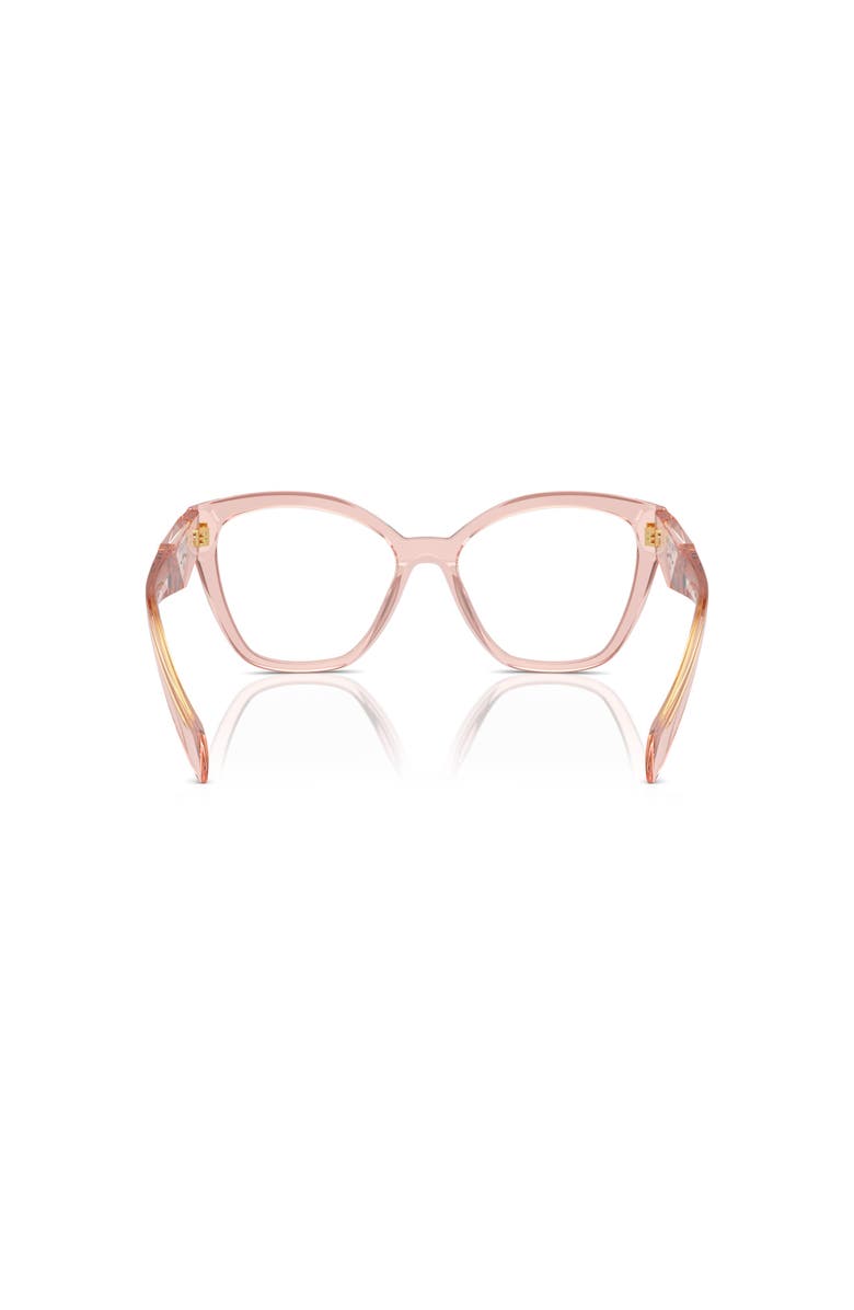 Prada 54mm Irregular optical glasses, Alternate, color, Pink