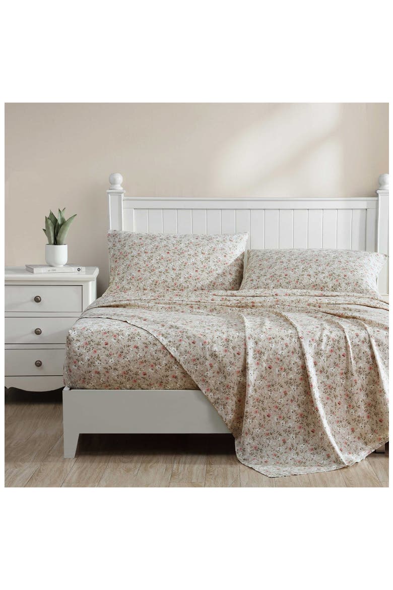 Bonnie Cotton Sheet Set, Alternate, color, BEIGE