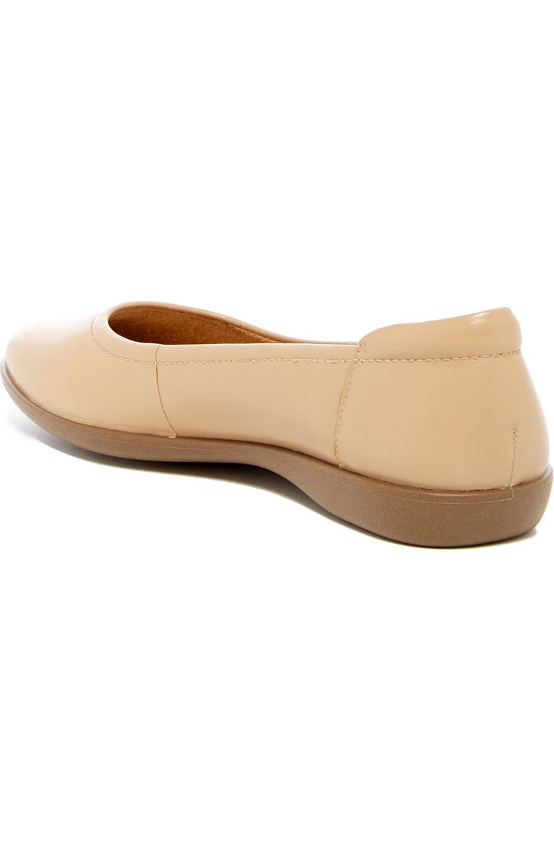 Naturalizer Flexy Leather Flat - Wide Width Available, Alternate, color, Nude