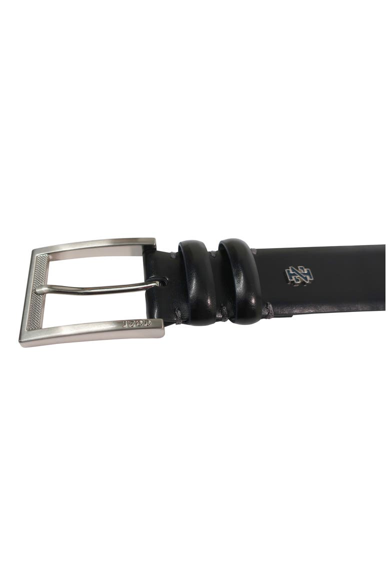 Mens Leather Dress Belt, Alternate, color, Black