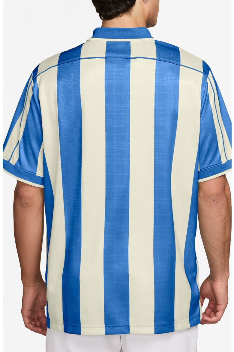 Stripe Short Sleeve Polo, Alternate, color, PACIFIC BLUE