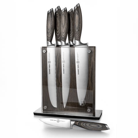 Bonded Ash 7-Piece Knife Block Set