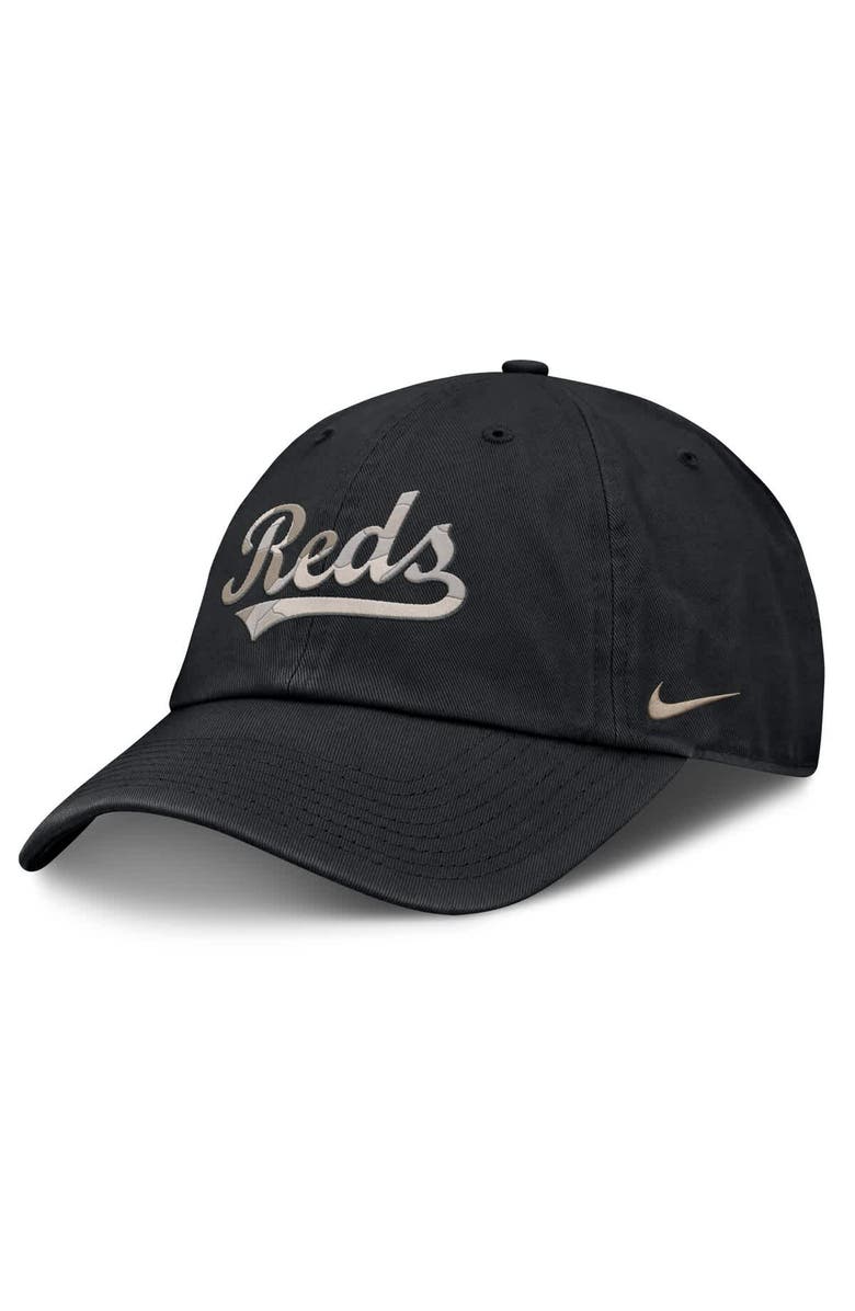 Nike Men's Nike Black Cincinnati Reds Camo Pack Club Adjustable Hat, Main, color, Black