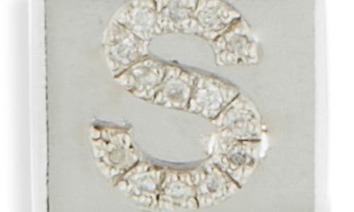 Meshmerise Diamond Padlock Initial Pendant Necklace