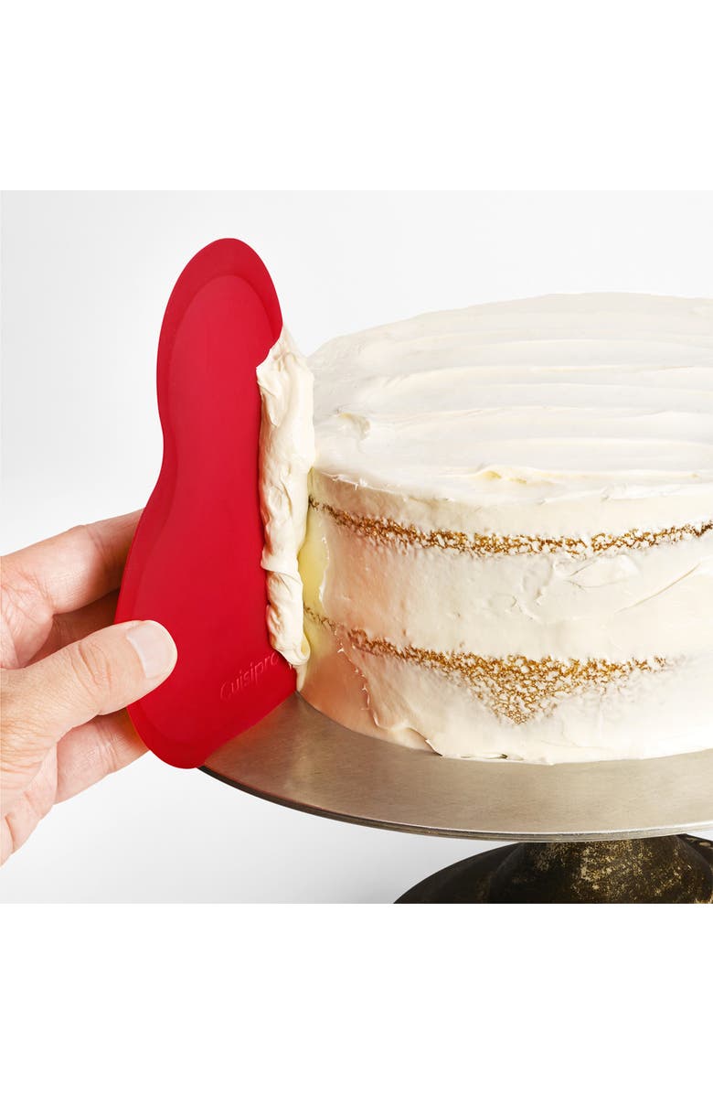 CUISIPRO Flexible Silicone Bowl Scraper, Alternate, color, Red