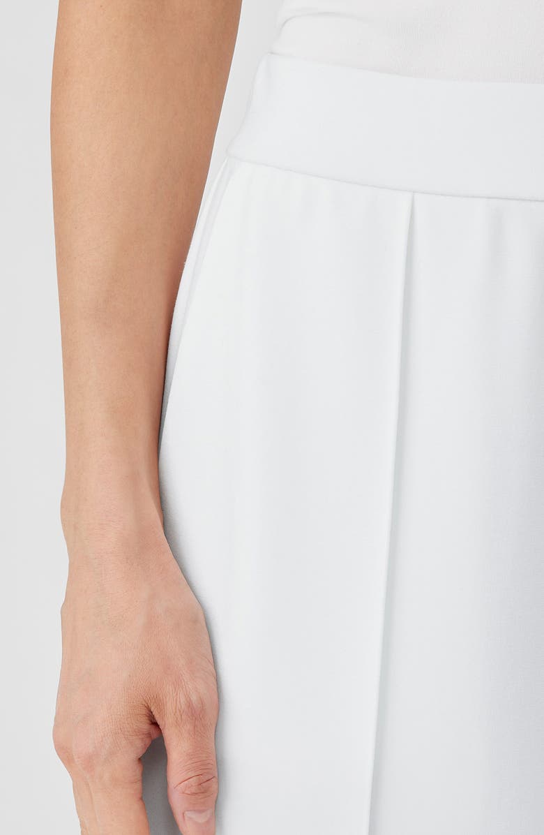 Pintuck Pleat Tapered Ankle Pants