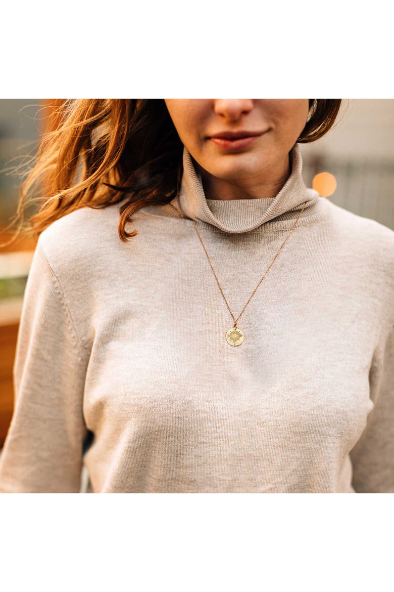 Guiding Star Necklace, Alternate, color, Gold