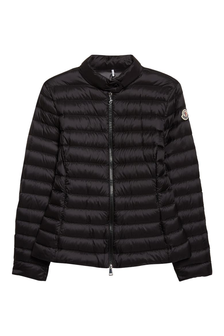 Igelle Down Puffer Jacket, Alternate, color, BLACK