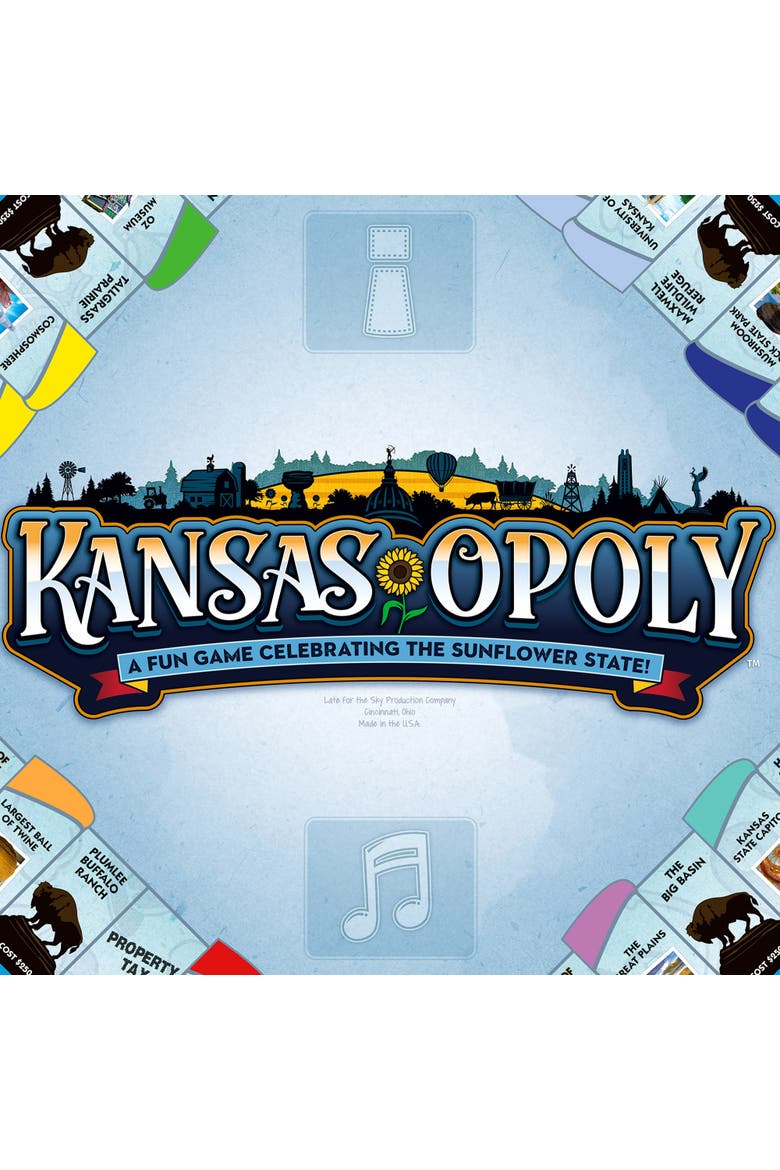 Kansasopoly Monopoly Board Game, Alternate, color, Multicolored
