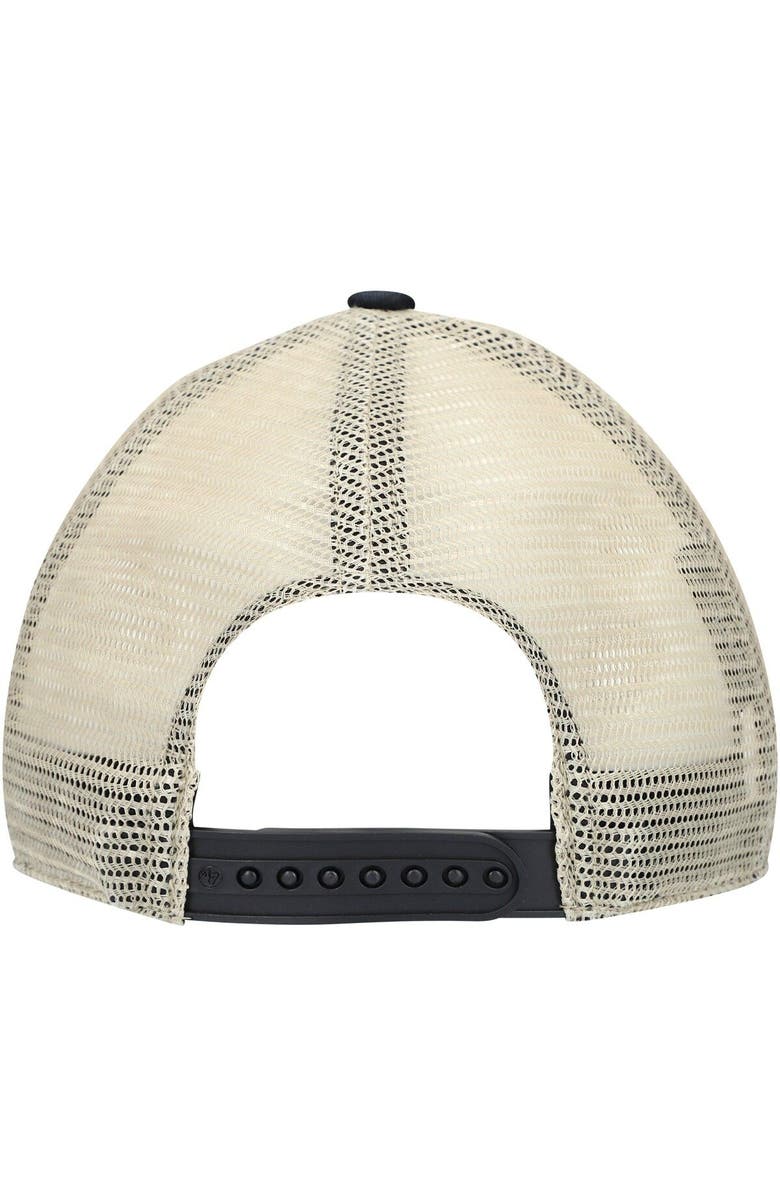 '47 Men's '47 Black/Natural Chicago White Sox Flagship Washed MVP Trucker Snapback Hat, Alternate, color, 