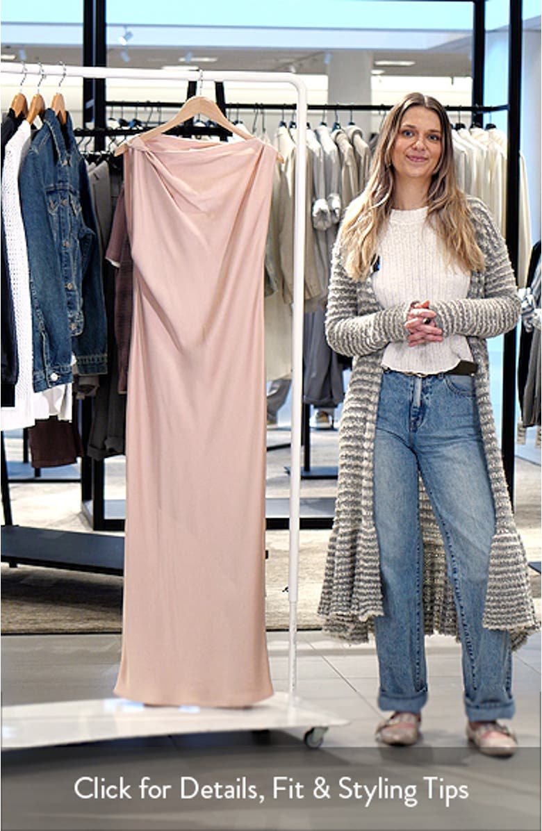 Katerina Draped Matte Satin Gown, sales video thumbnail