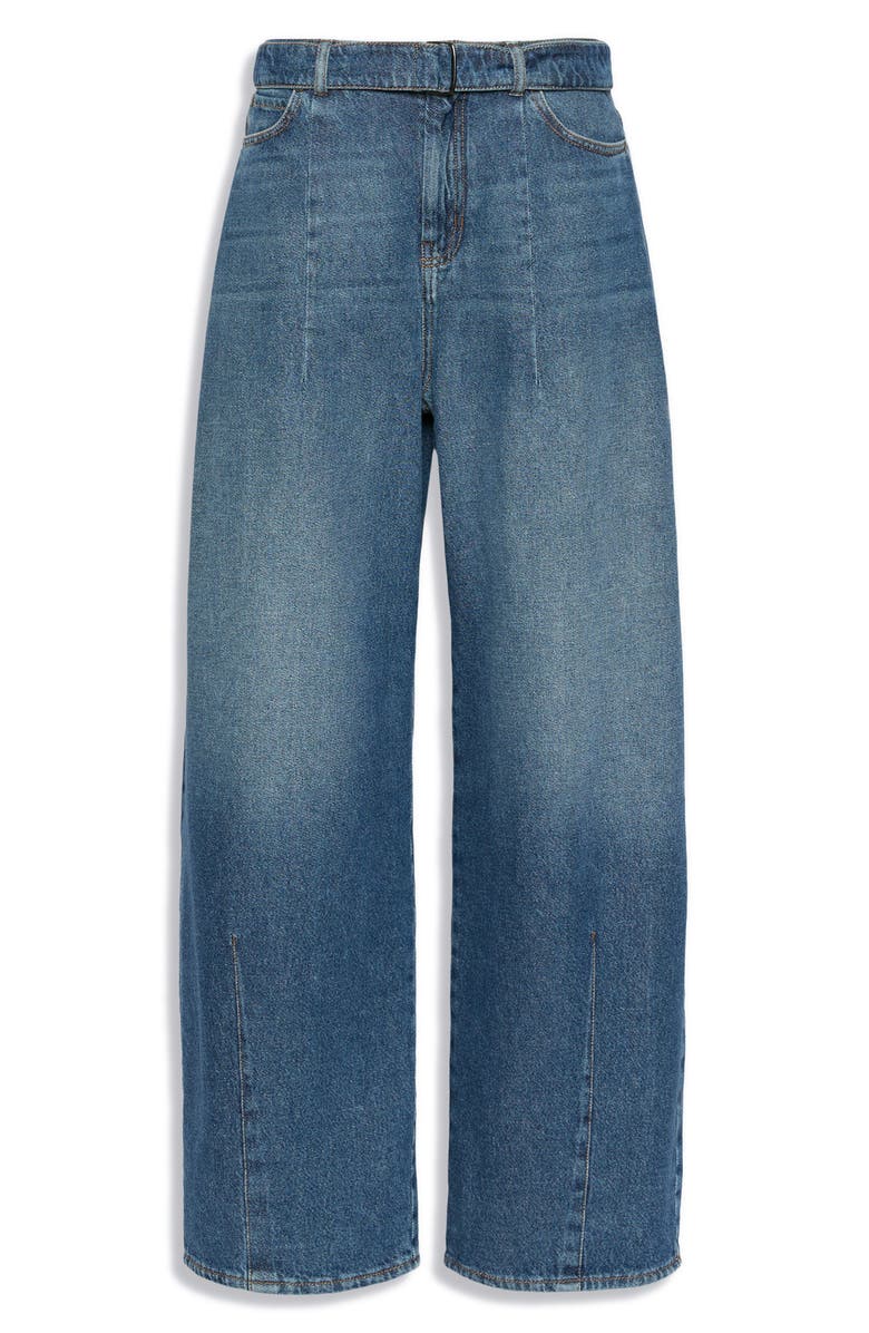 Weekend Max Mara Madia Belted Wide Leg Jeans, Alternate, color, Navy