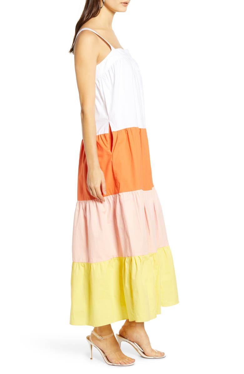 English Factory Colorblock Maxi Dress, Alternate, color, 