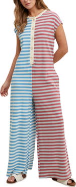 WISHLIST Colorblock Wide Leg Jumpsuit