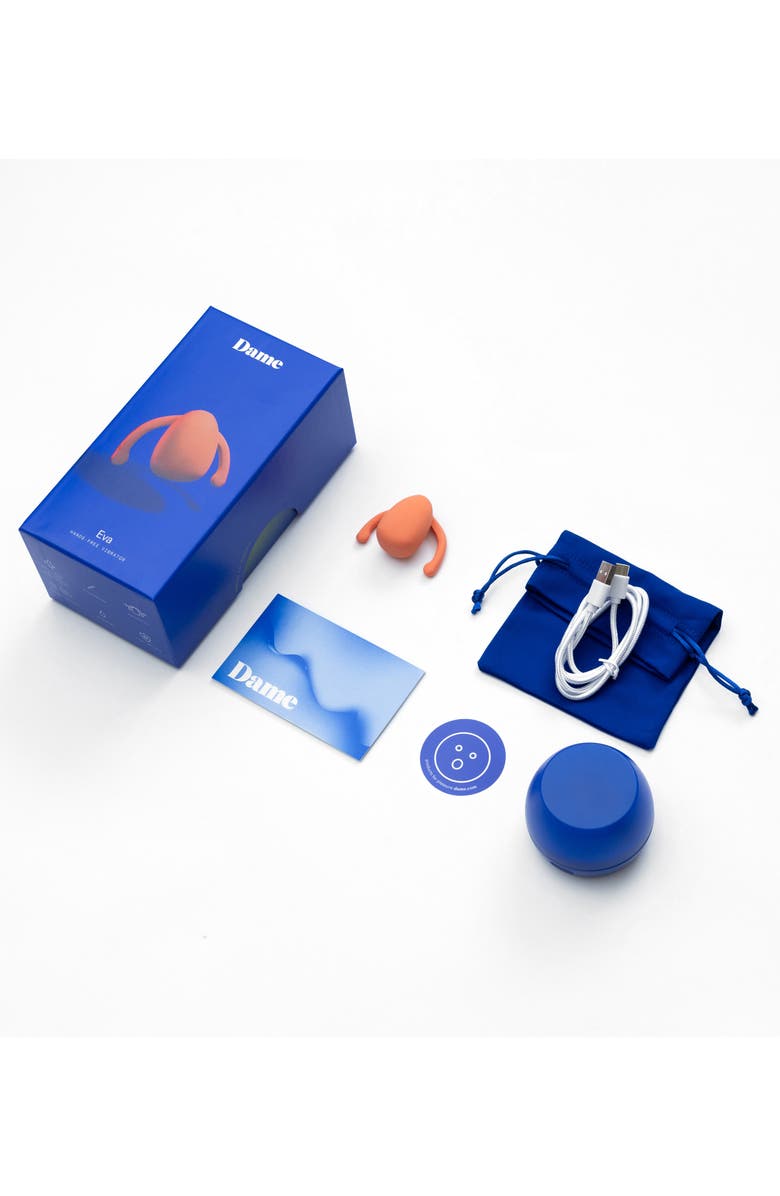 Dame Products Eva Couples Vibrator, Alternate, color, Papaya